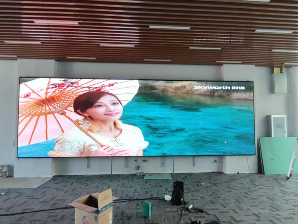 松阳P1.53led小间距屏安装案例